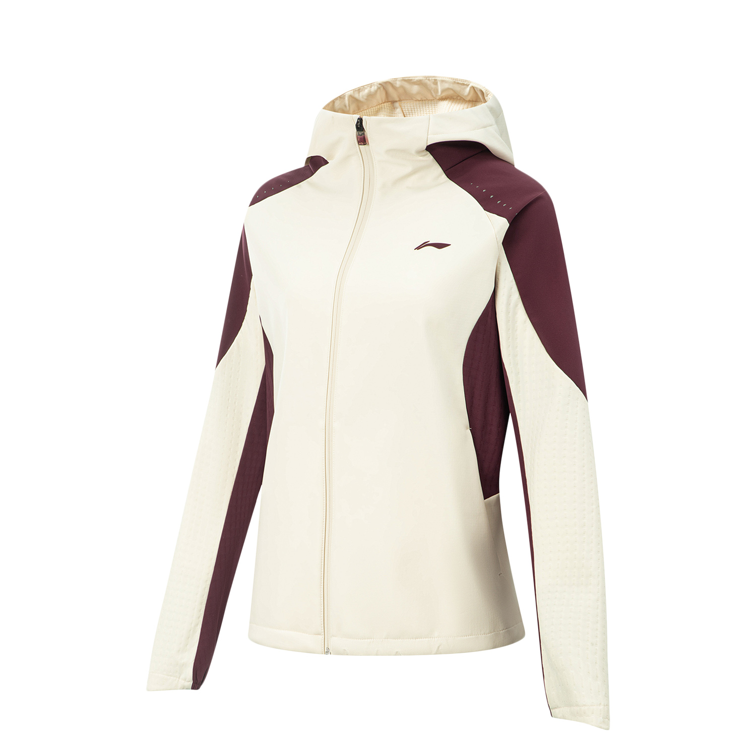 

LINING Женская куртка софтшелл, Ecru/Burgundy Purple