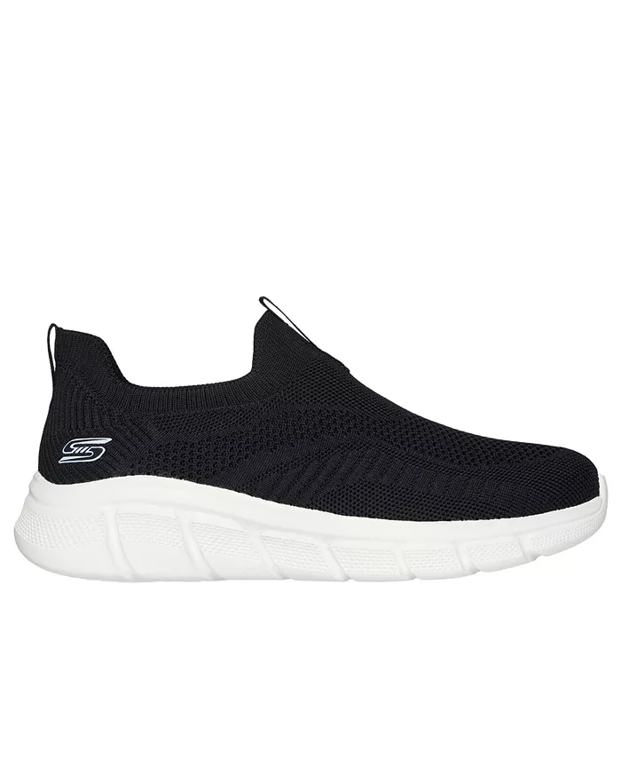 Женские BOBS Sport B Flex - повседневные слипоны от Finish Line Skechers, черный — фото 3