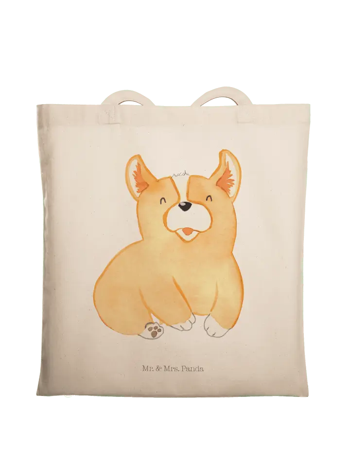 

Сумка для переноски Mr & Mrs Panda Corgie ohne Spruch, кремовый