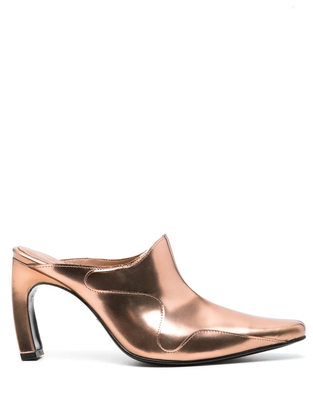 Мюли со вставками Eckhaus Latta, золотой