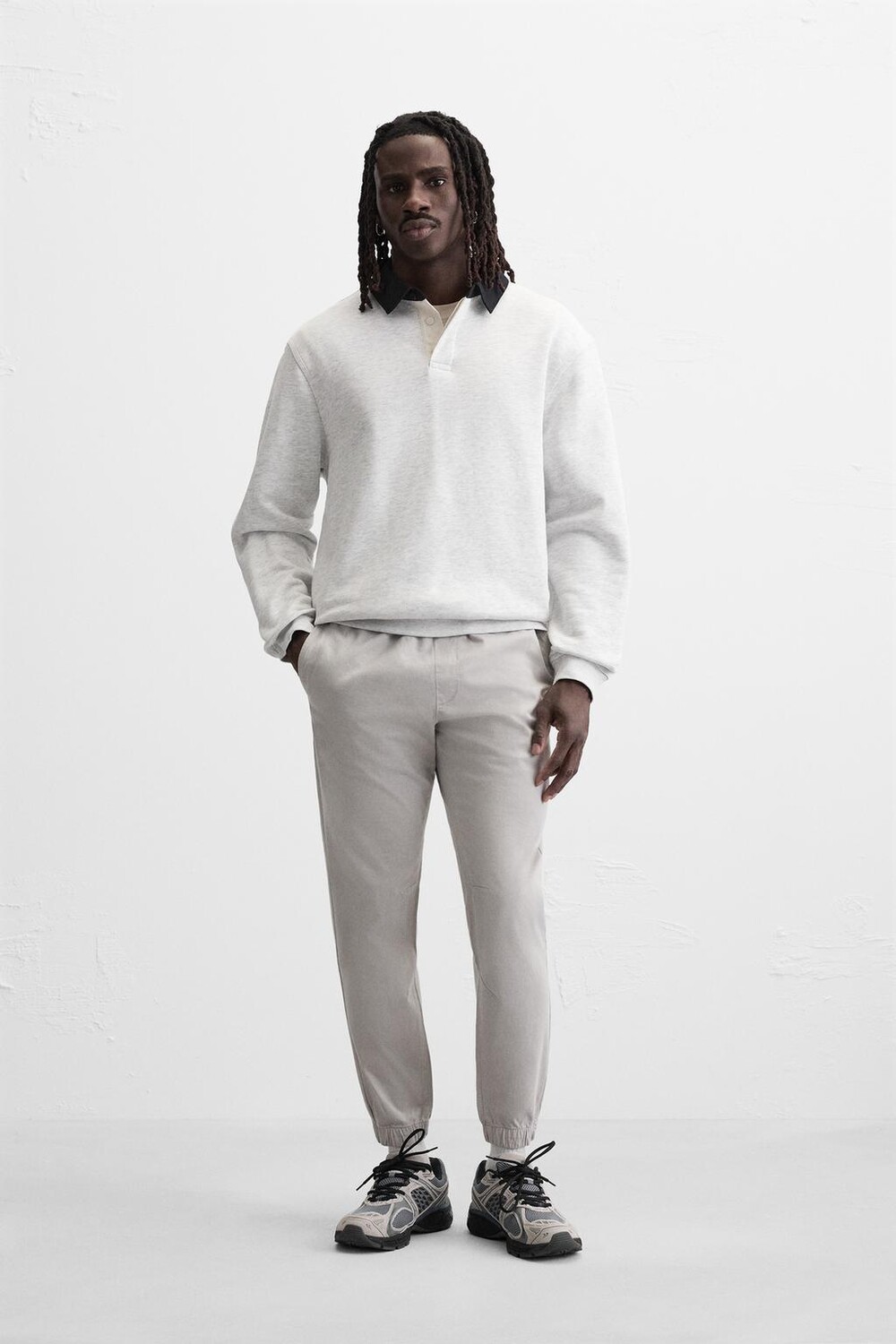

Брюки jogger wist ZARA, серый