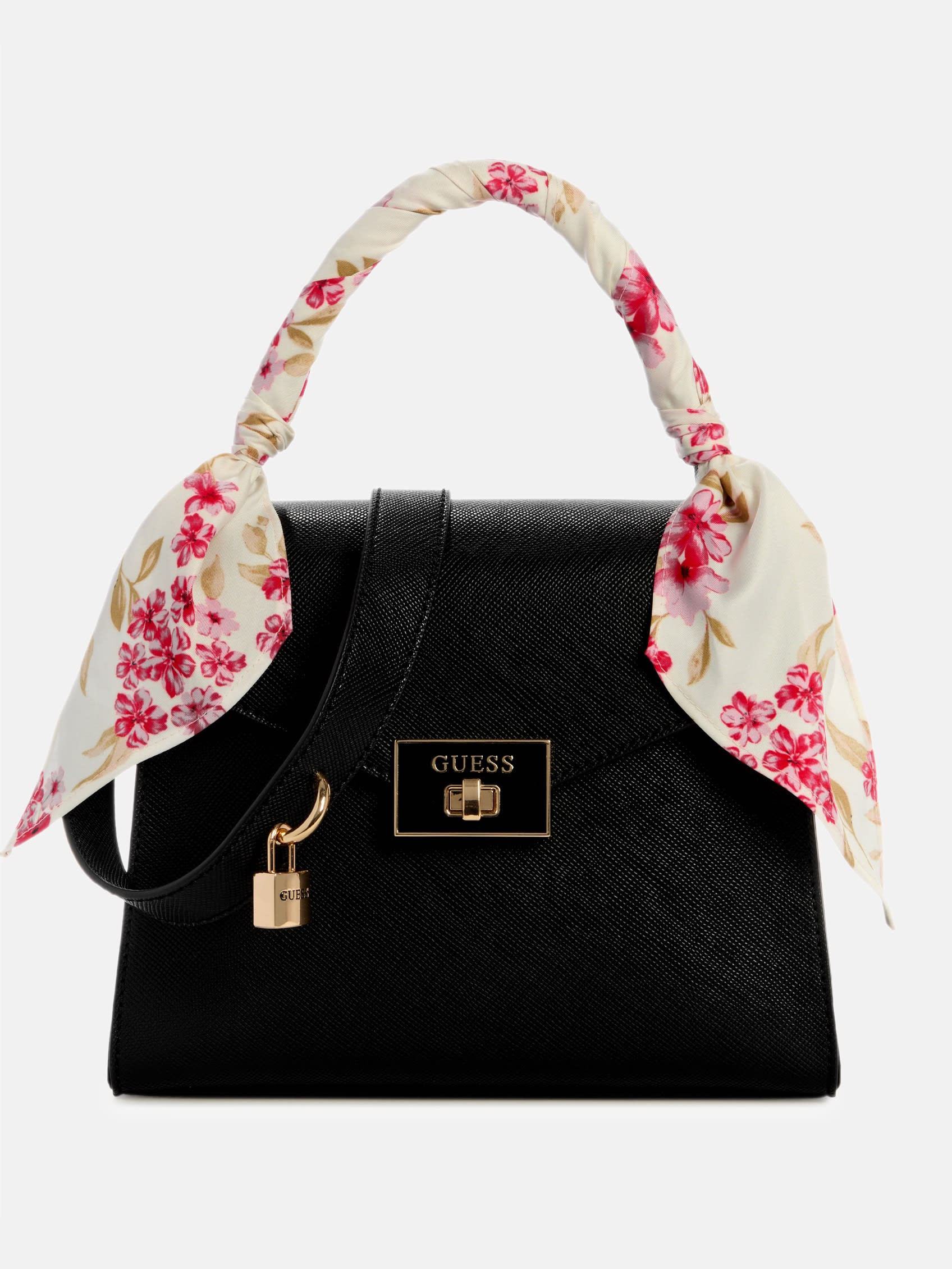 

Сумка через плечо Aine Wrapped с верхней ручкой Guess Factory, черный
