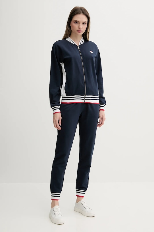 

Хлопковый спортивный костюм Fila, темно-синий