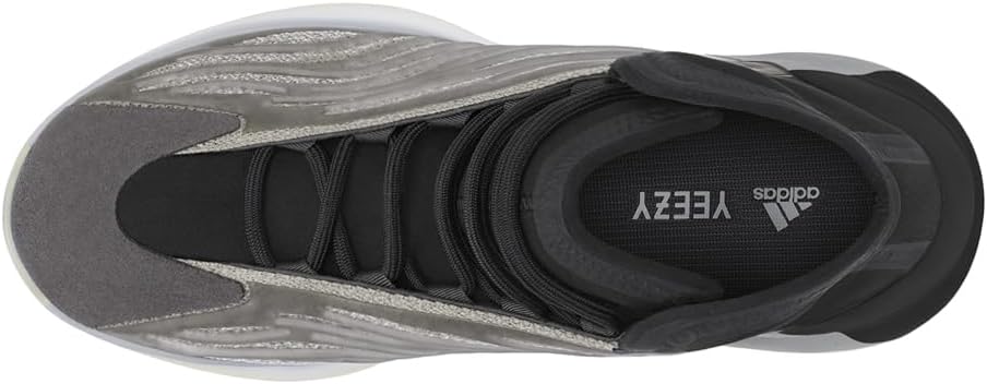 Детские кроссовки adidas Yeezy Quantum на шнуровке для мальчиков, черный/серый — фото 2