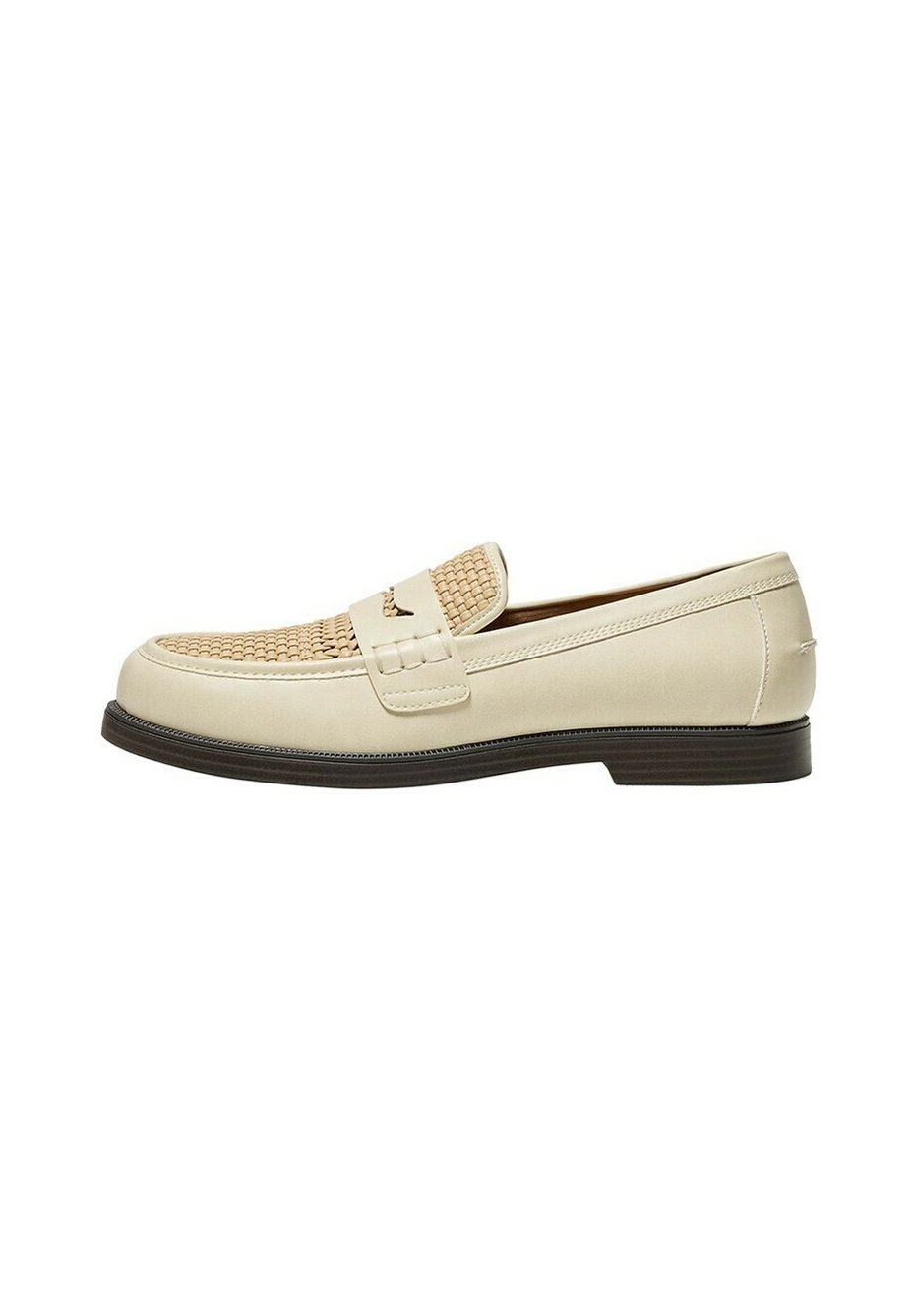 

Слипоны LOAFERS Bershka, бежевый