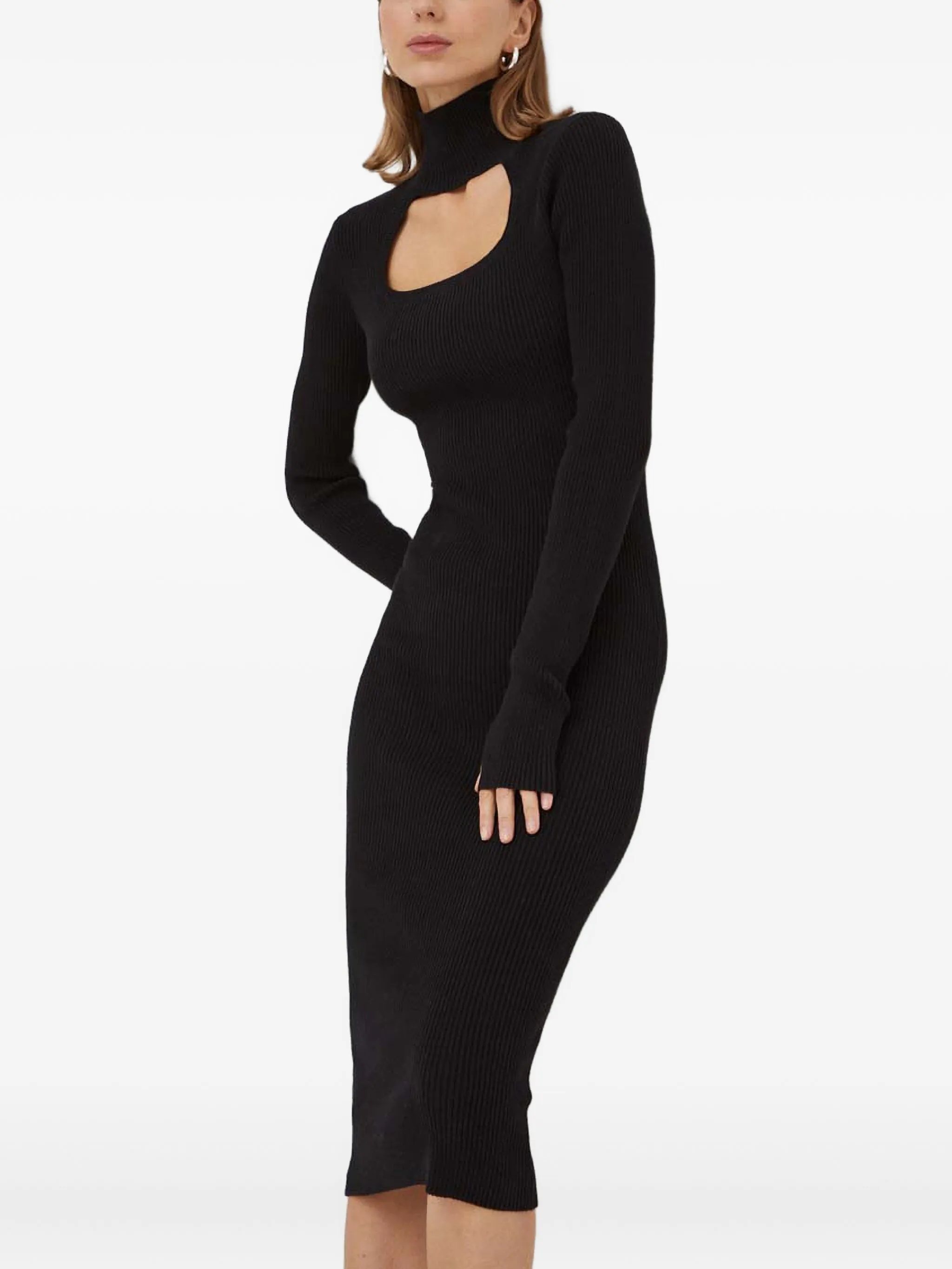 

Платье миди с длинными рукавами Herskind, черный