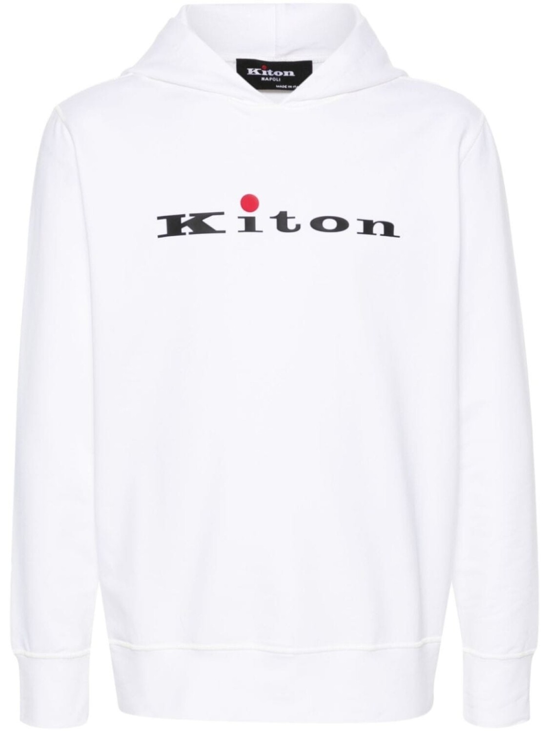 

Kiton худи с логотипом, белый