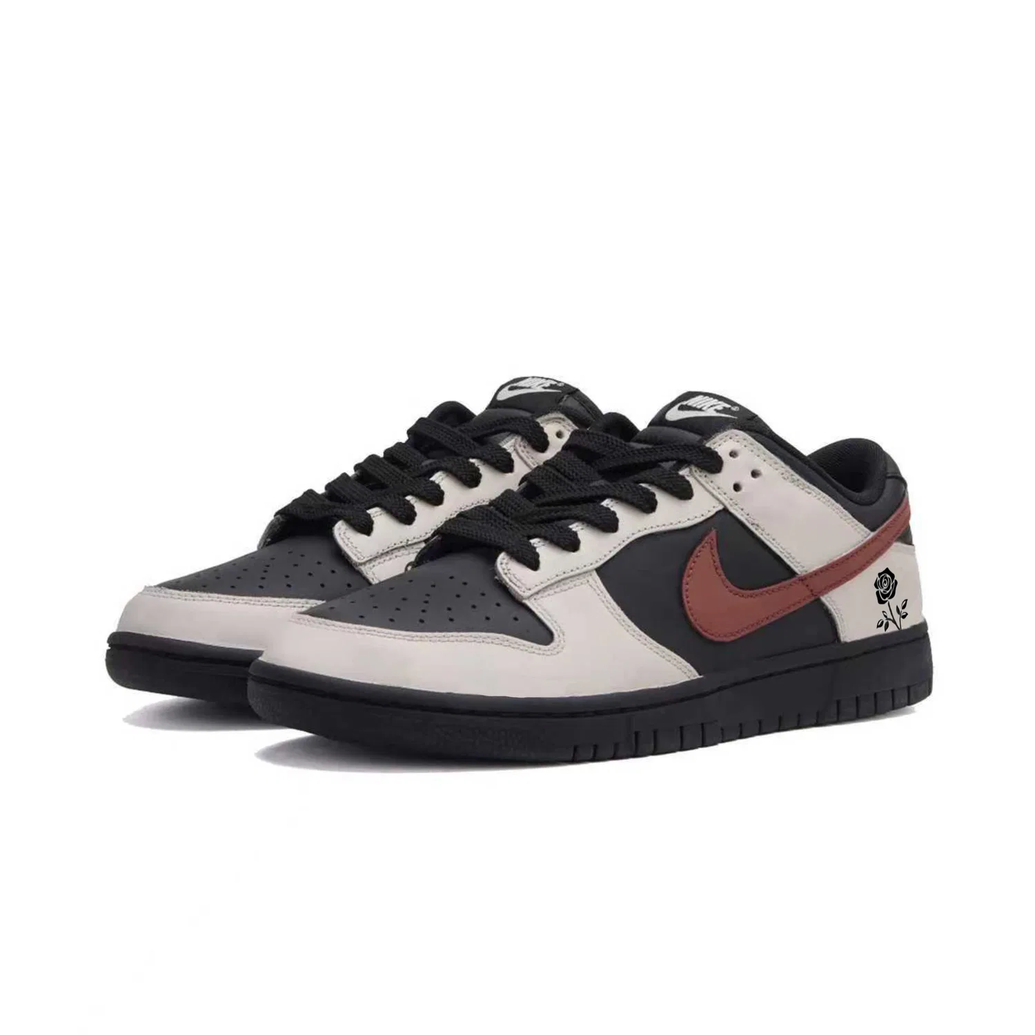 Кроссовки Nike Dunk Low Black Rose Monologue коричневые — фото 4