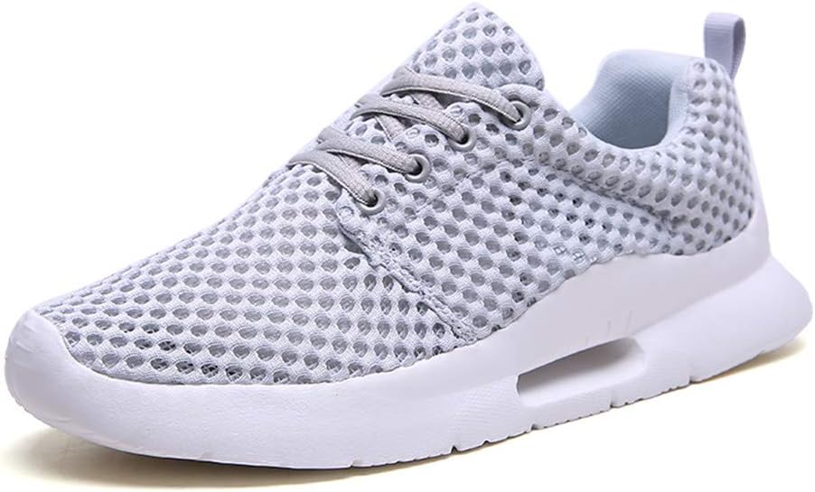 

Мужские дышащие с сеткой кроссовки с перфорацией, летние повседневные легкие лоферы, удобные слипоны для улицы, вождения, бега, стильная обувь Yuper, серый