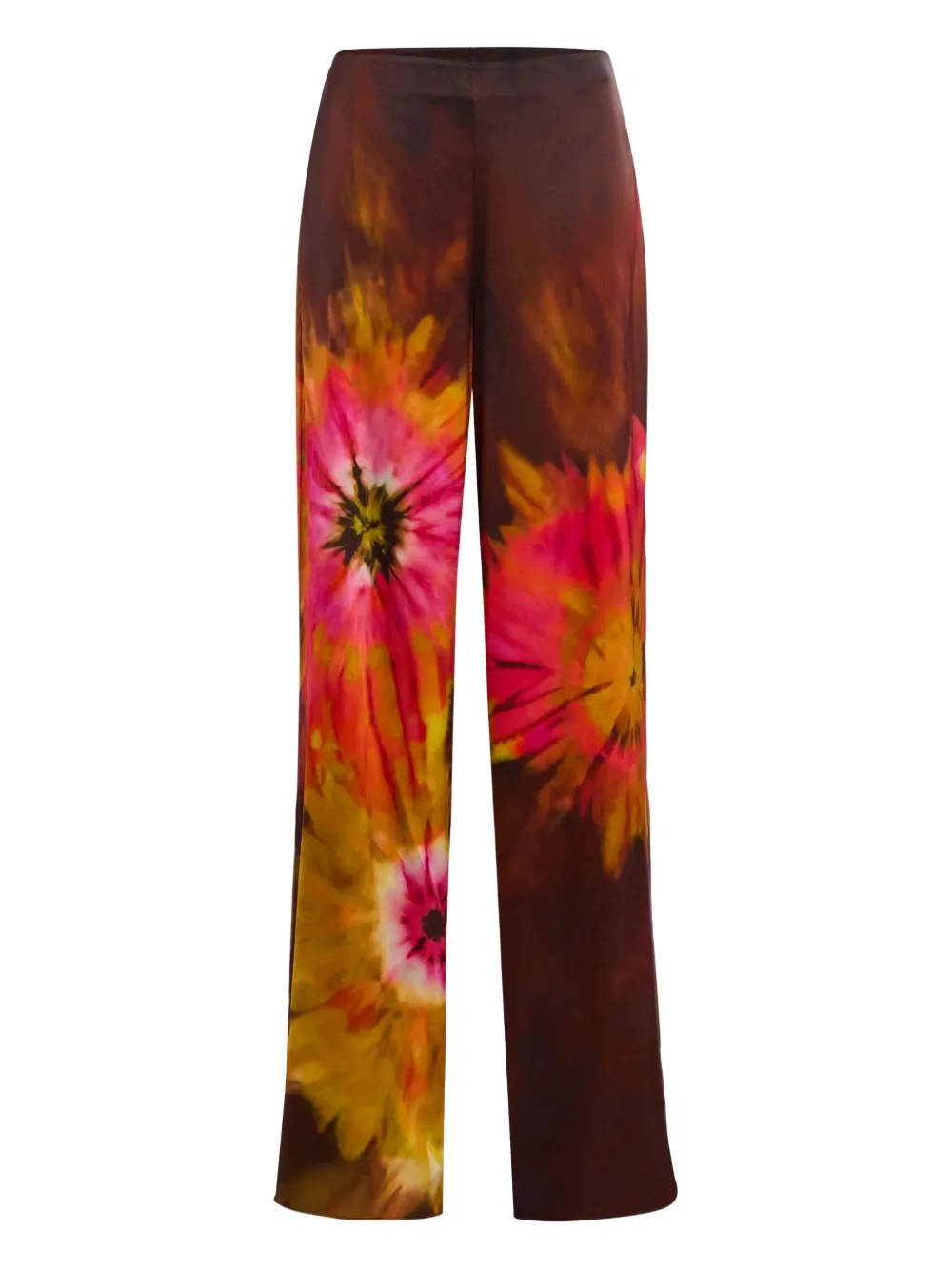 

Брюки палаццо с цветочным принтом Retrofete, коричневый