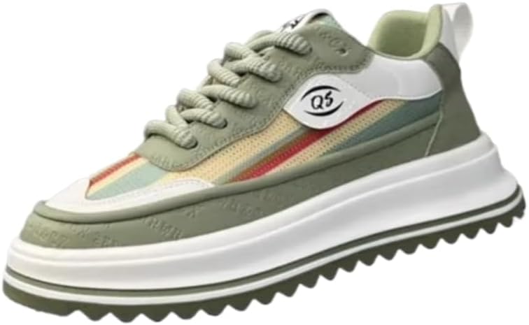 

Мужские повседневные спортивные кроссовки - толстая подошва, модные и комфортные, идеальны для повседневной носки Hoalox, зеленый