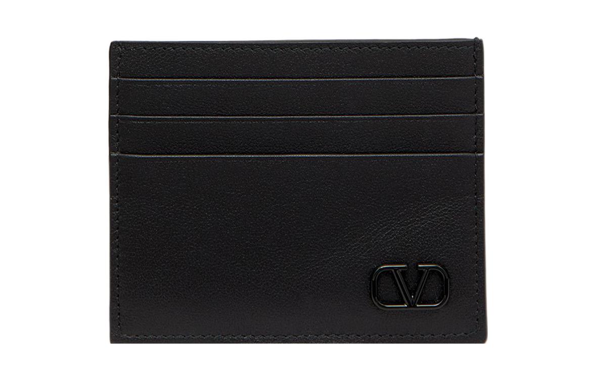 

Valentino Кардхолдер Valentino Garavani из телячьей кожи мужской черный