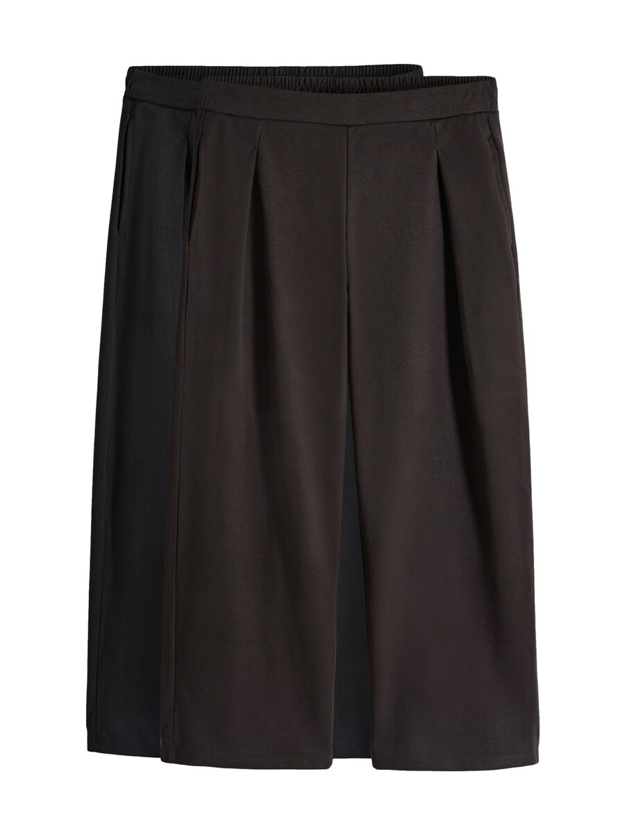 

Широкие брюки со складками спереди The Set, темно-коричневый/черный