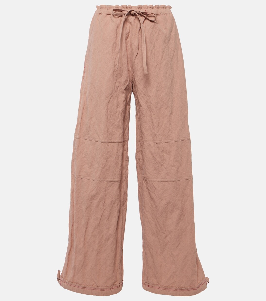 

Paginol широкие брюки из смесового хлопка Acne Studios, розовый