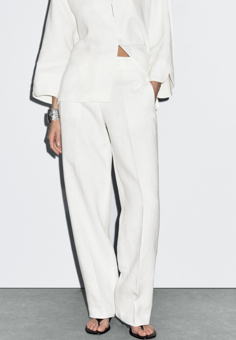 

Брюки Massimo Dutti STRAIGHT-FIT SUIT, White