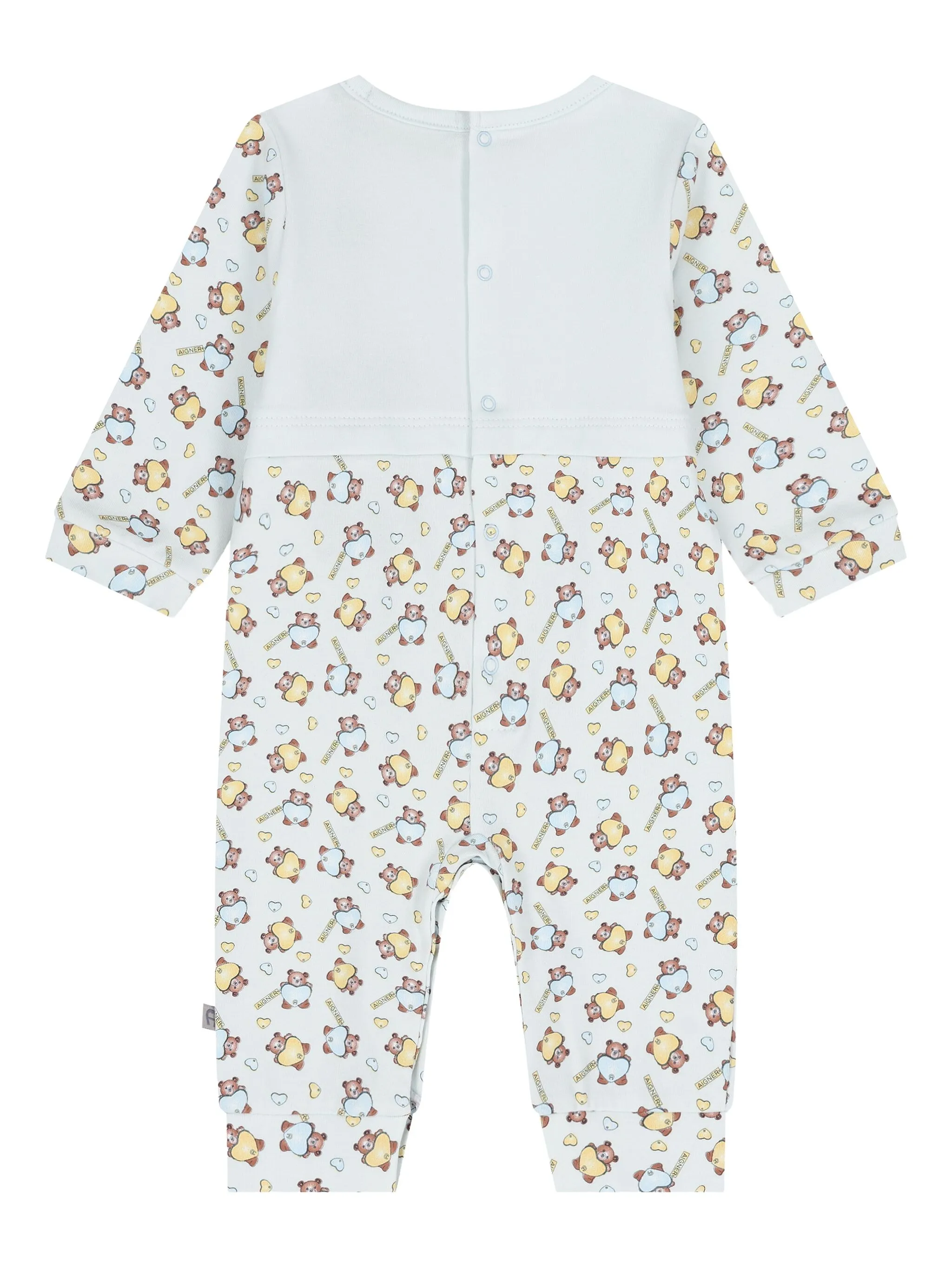 Ромпер с принтом Aigner Kids, белый — фото 2