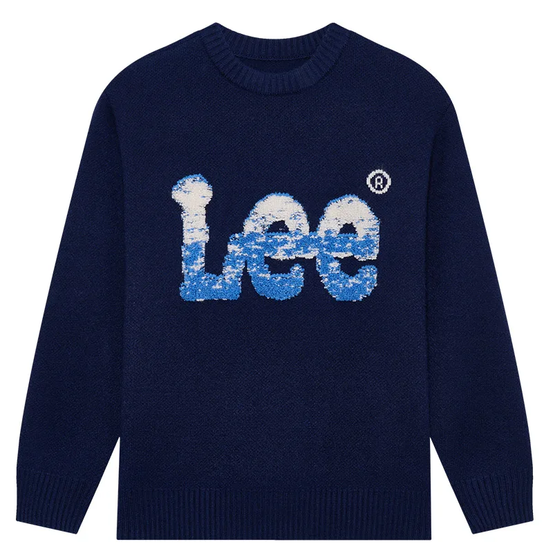 Детский свитер с круглым вырезом утолщенный Lee, Royal Blue