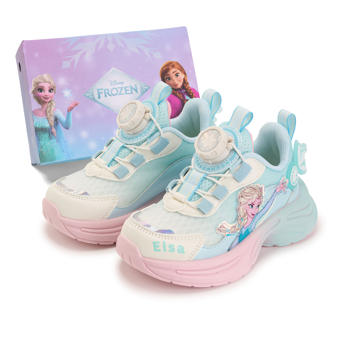 

Кроссовки серии Frozen Series с противоскользящей подошвой, амортизирующие, устойчивые к истиранию, дышащие, повседневные, с низким верхом, для детей Disney, синий