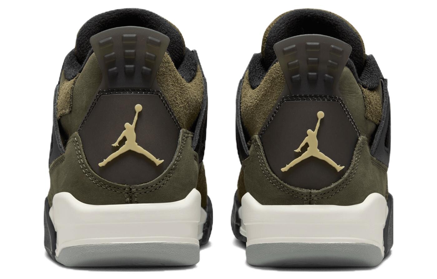 Jordan Air Jordan 4 Vintage Баскетбольные кроссовки женские, оливково-зеленый — фото 4