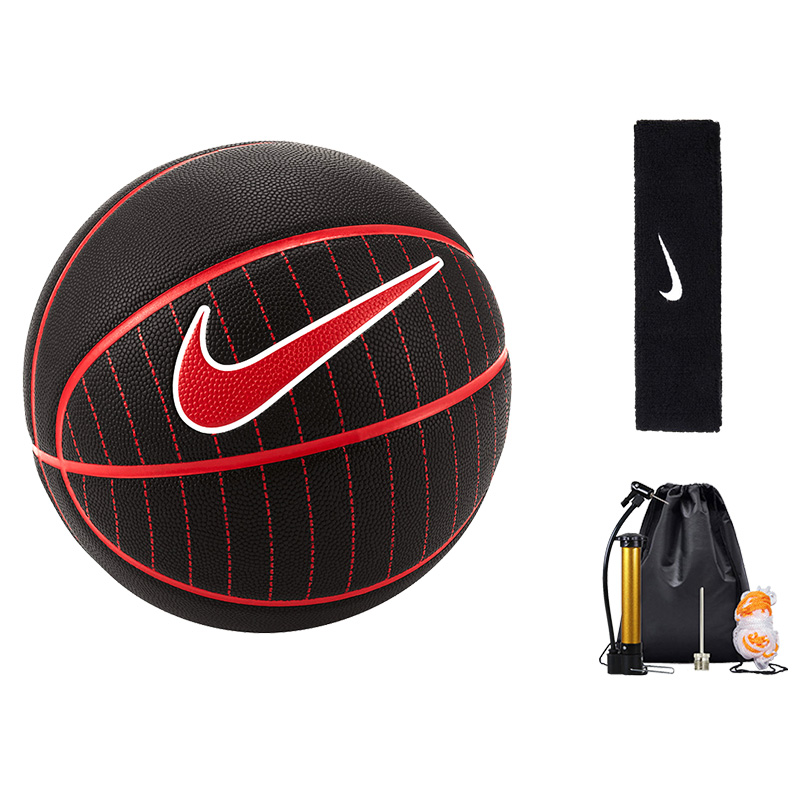 

Nike Баскетбольный мяч PU черно-красный размер 7 тренировочный унисекс