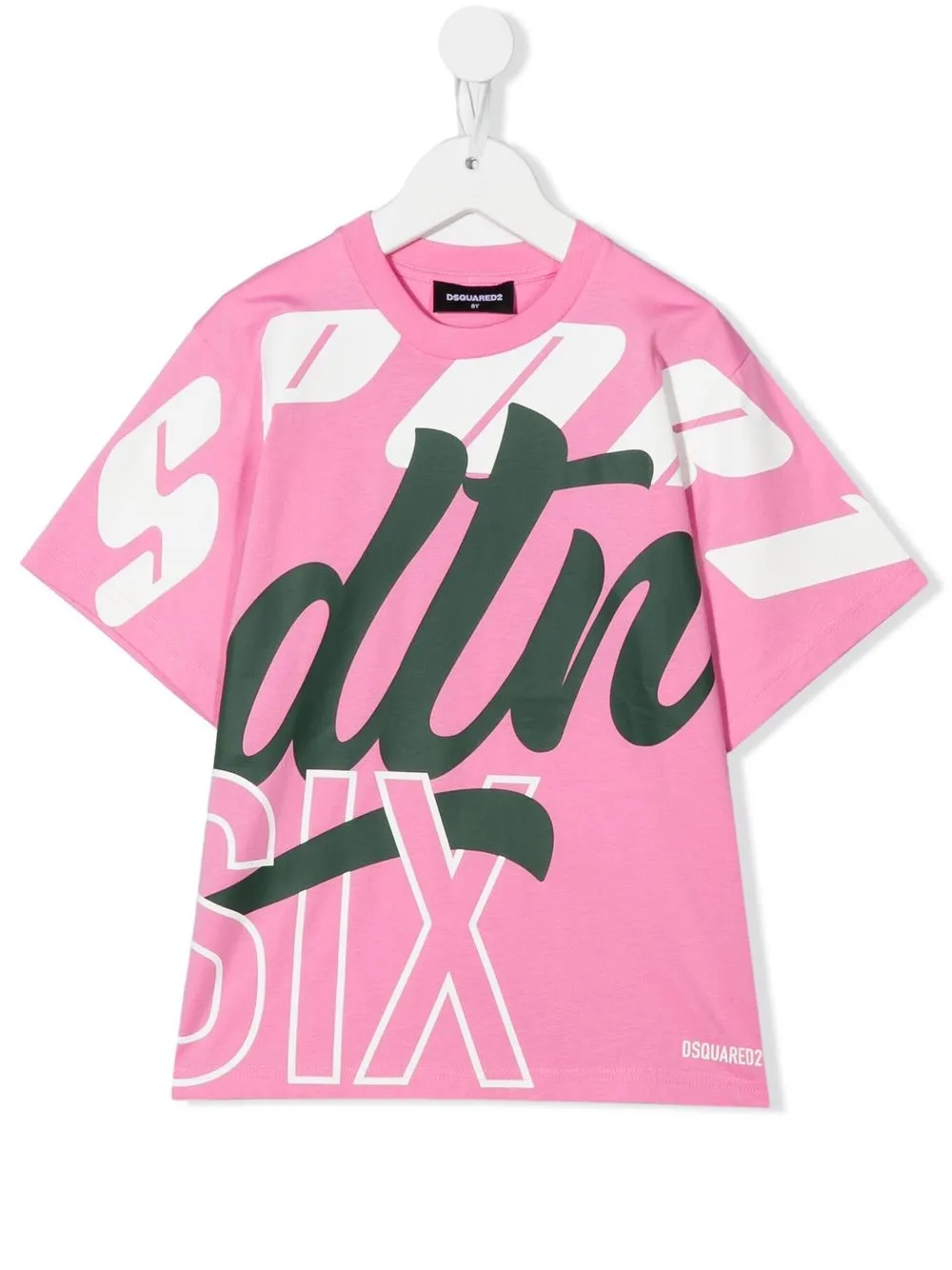 

Футболка с принтом DSQUARED2 KIDS, розовый