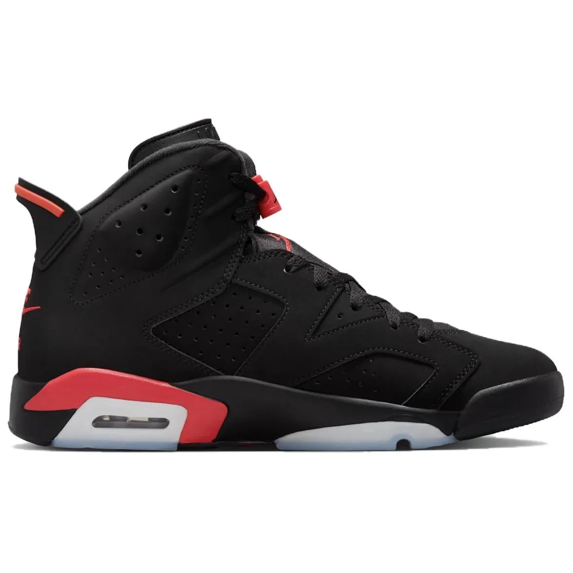 Jordan Air 6 High Top Vintage Кроссовки для баскетбола Unisex Black Red — фото 3