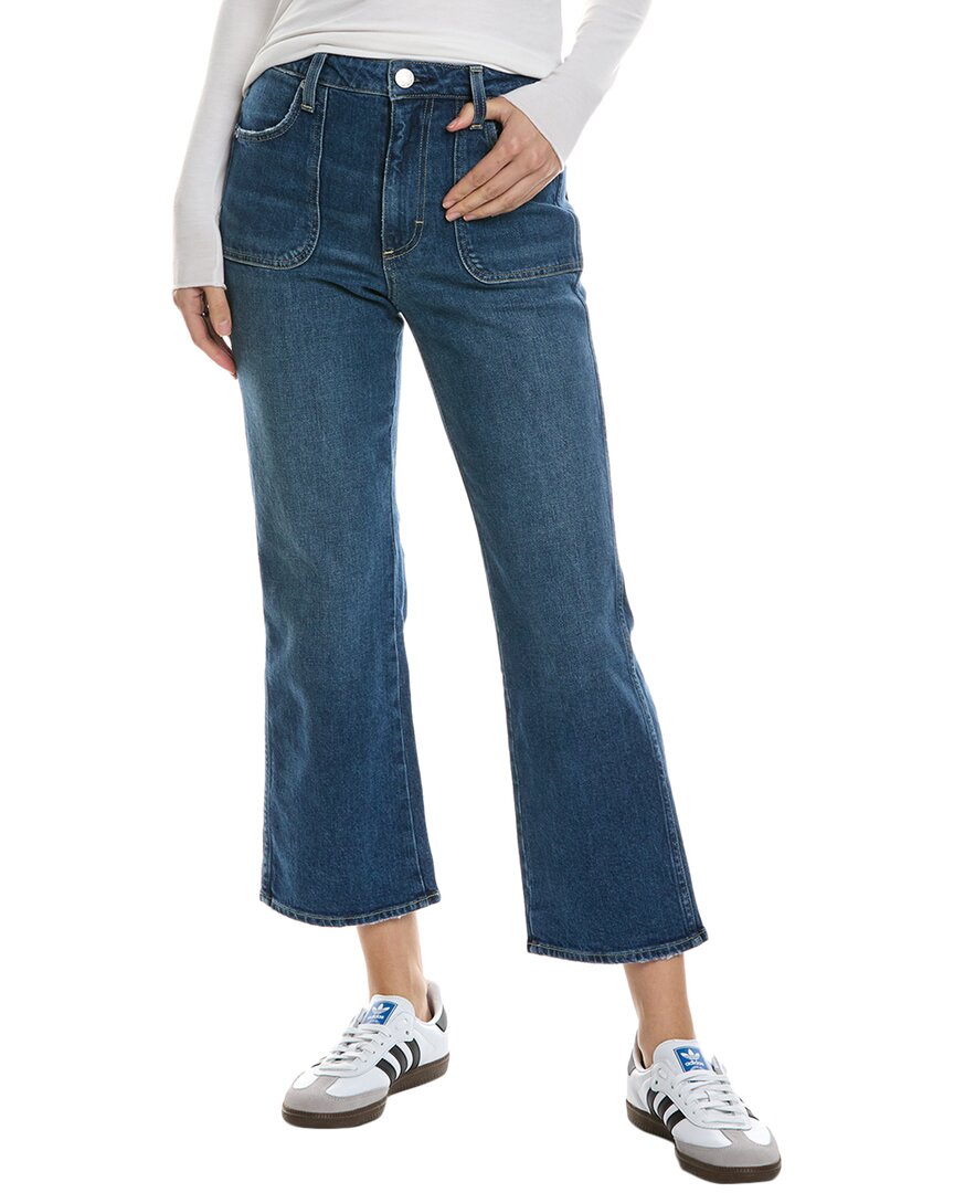 

Укороченные расклешенные джинсы AMO Abigail Linger с высокой посадкой AMO DENIM, синий