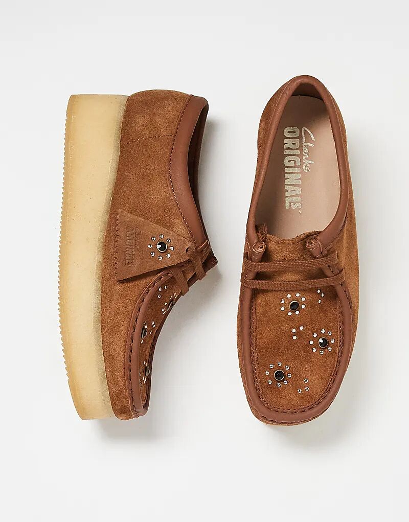 Туфли Clarks Originals Wallacraft Bee из коричневой замши — фото 2