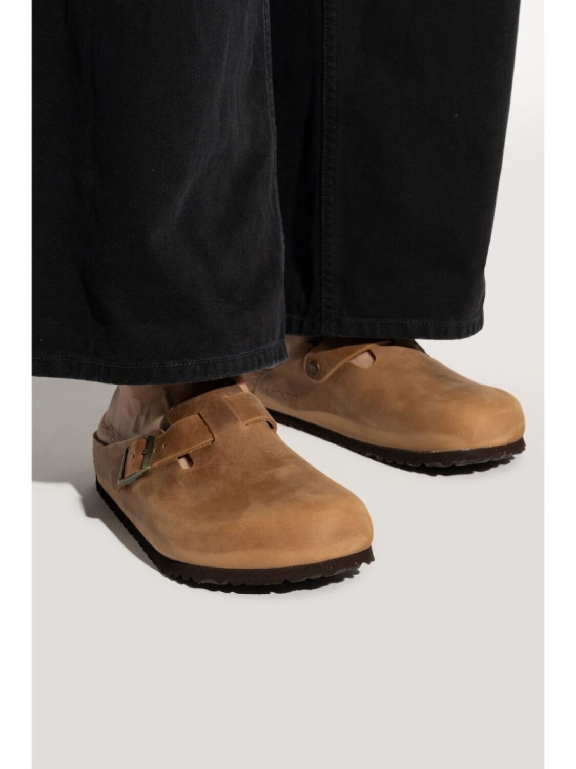 Мюли Birkenstock Boston Oiled Leather, коричневый — фото 2