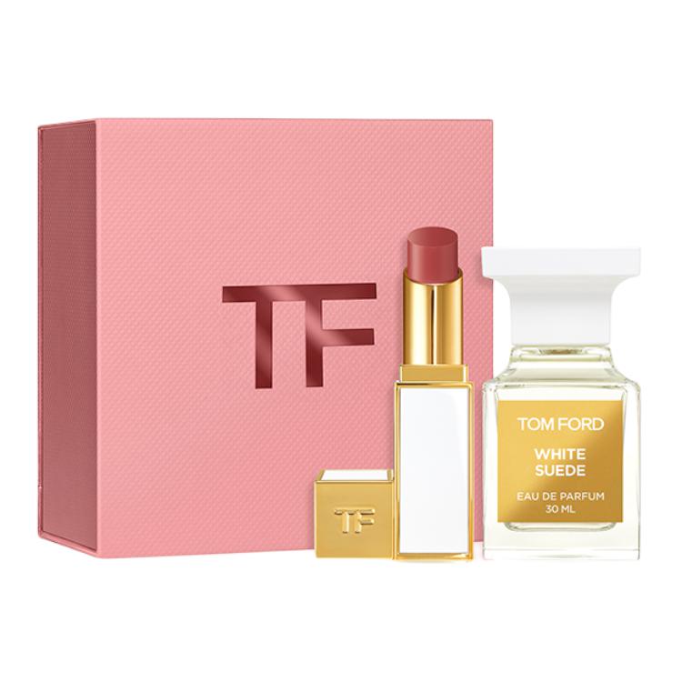 

TOM FORD Набор парфюмерии TF White Musk Slim White Lipstick Box Limited Edition Eau De Parfum EDP Saffron Rose 3.3g+30ml