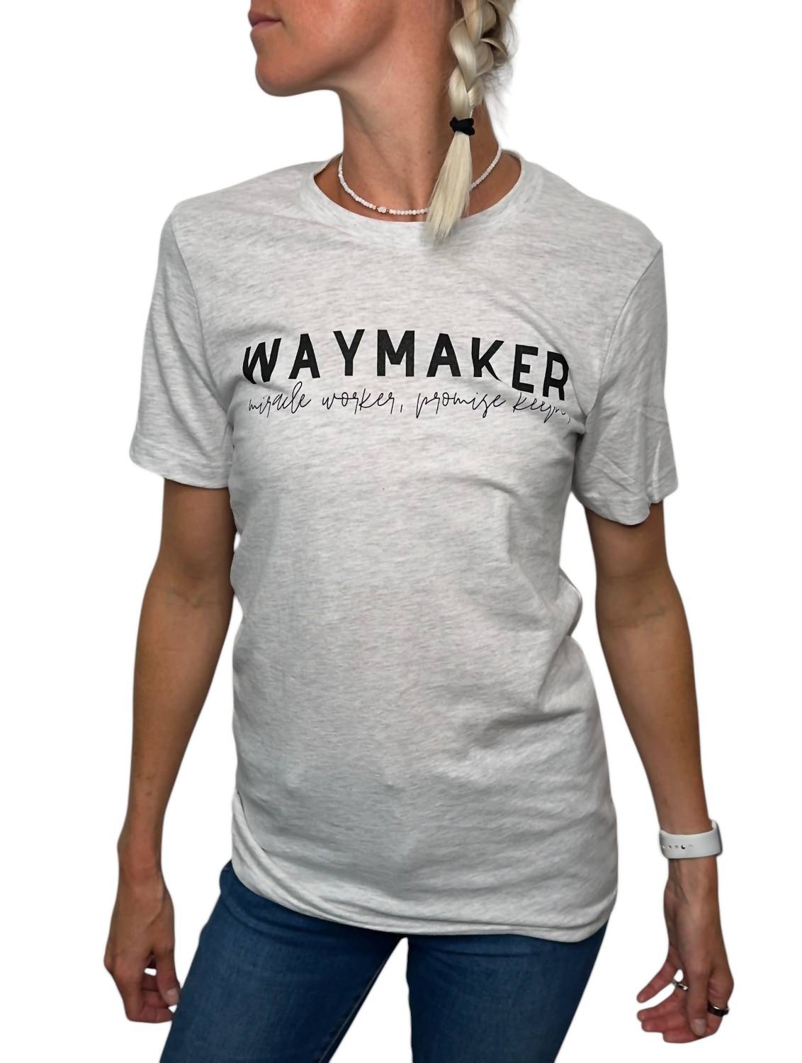 

Футболка Waymaker Tee Top белого цвета Kissed Apparel