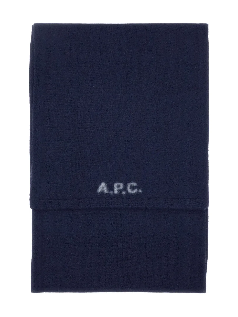 

Шарф с украшением в виде логотипа A.P.C., синий