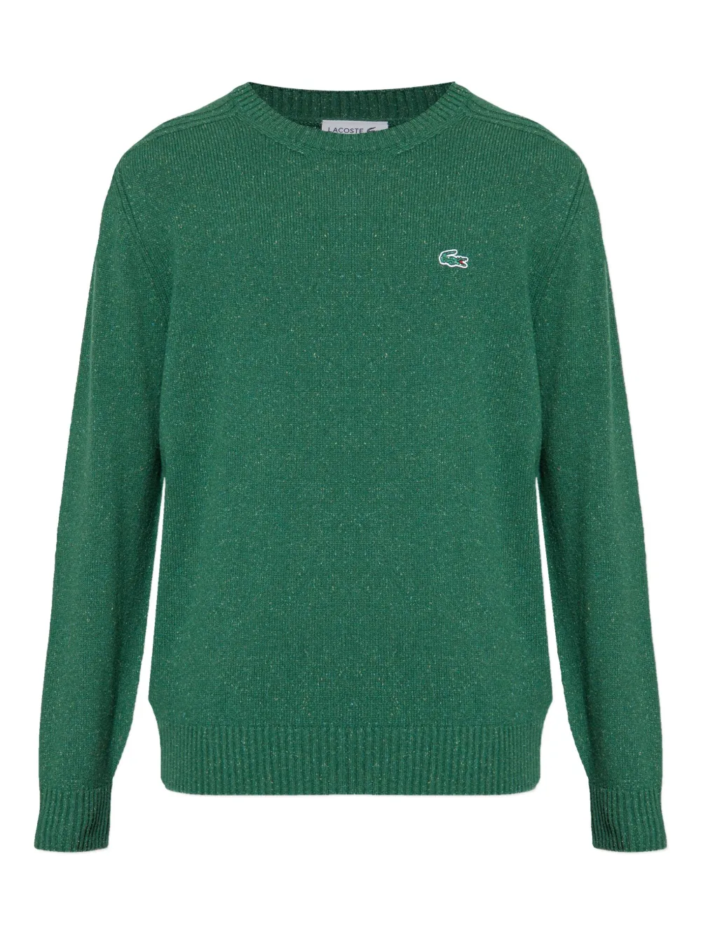 

Шерстяной свитер с вышитым логотипом Lacoste, зеленый