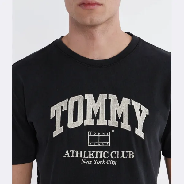Спортивная клубная футболка стандартного кроя Tommy Hilfiger, черный — фото 3
