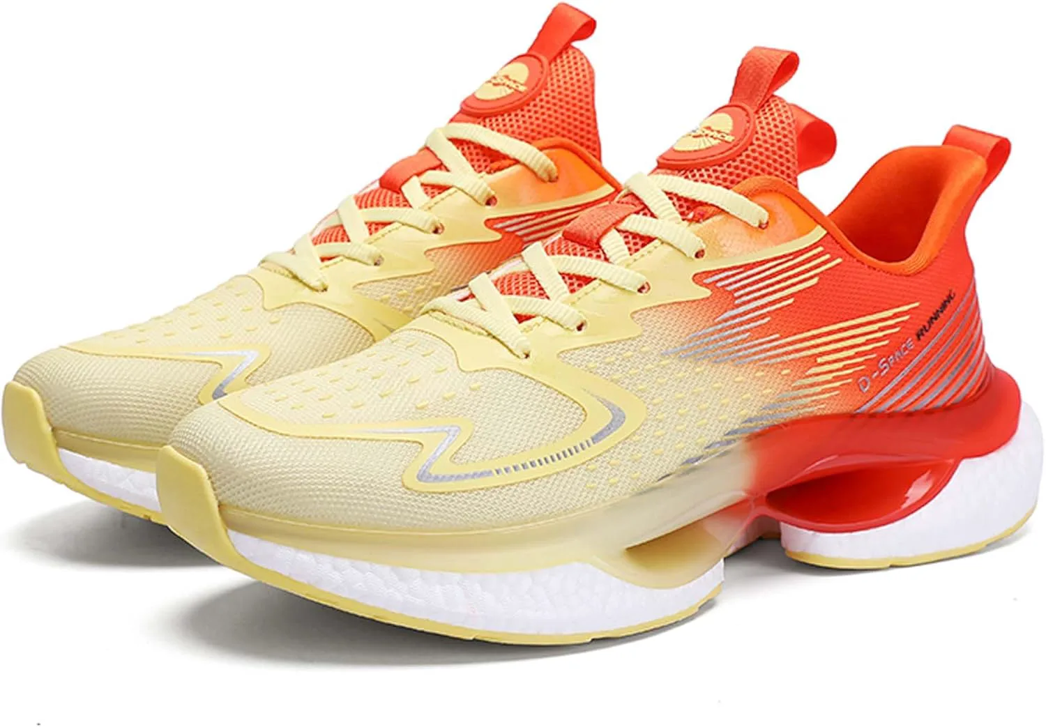 

Мужские и женские кроссовки с поддержкой свода стопы, воздушной подушкой, резиновой подошвой, удобные для бега, на шнуровке, повседневные, универсальные DZBAJRQM, красный