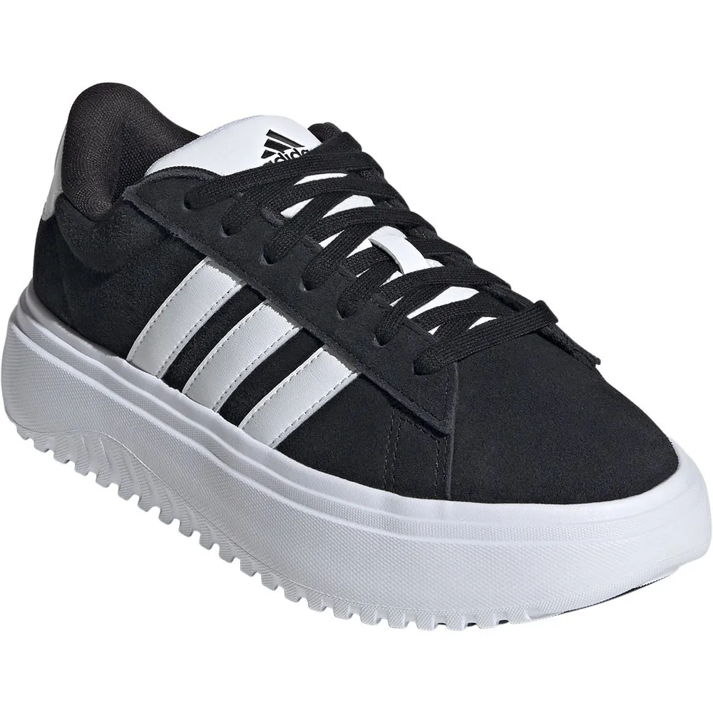 Кроссовки adidas Grand Court Platform Suede, черный — фото 3