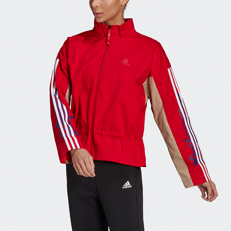 Куртка коллекции CNY женская светло-алая Adidas — фото 3