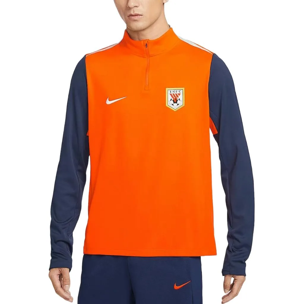 Dri Fit Academy Pro Drill Quick Dry Clothing Men's Nike, safe оранжевый/темно-темно- синий/белый