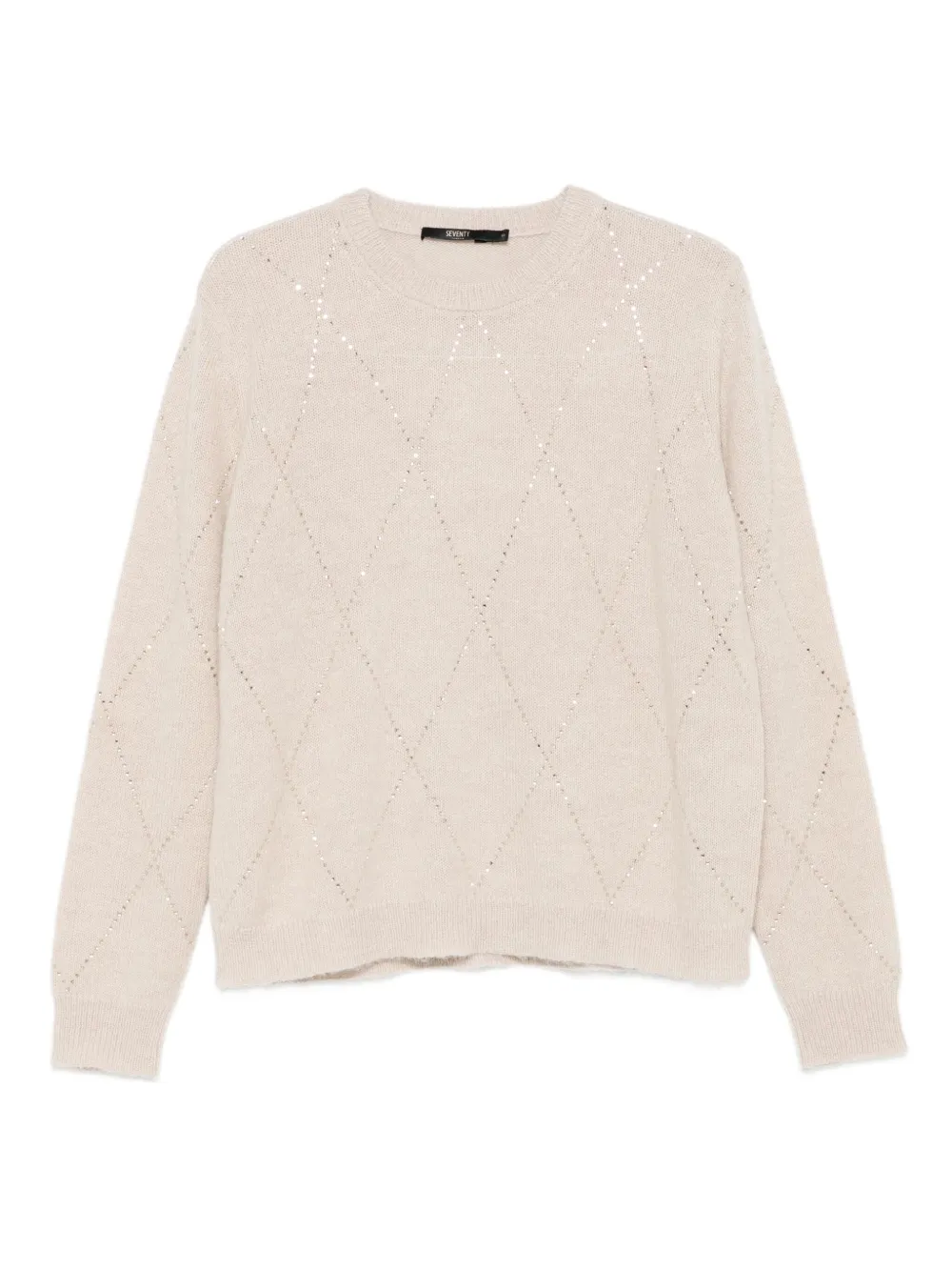 

Свитер с пайетками и узором Seventy, нейтральный
