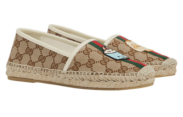 Кроссовки x pikarar appliqu gg shoes 'beige' Gucci, коричневый — фото 2
