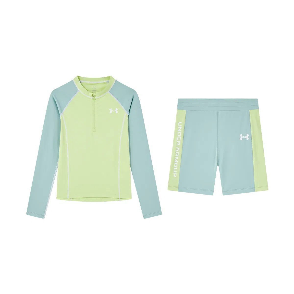 Купальник для подростков Under Armour лаймовый