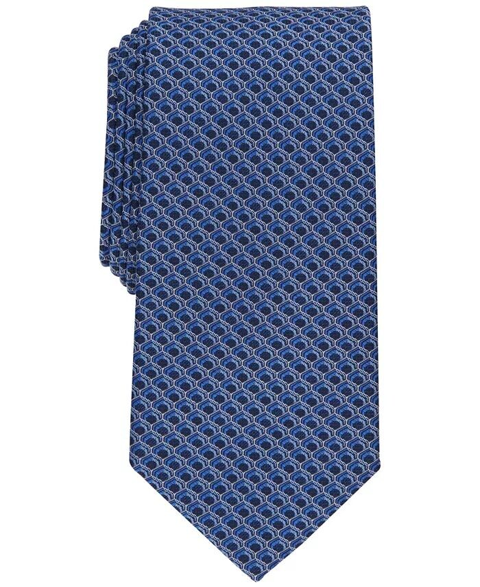 

Мужской классический галстук Mawase с геометрическим узором Perry Ellis, синий