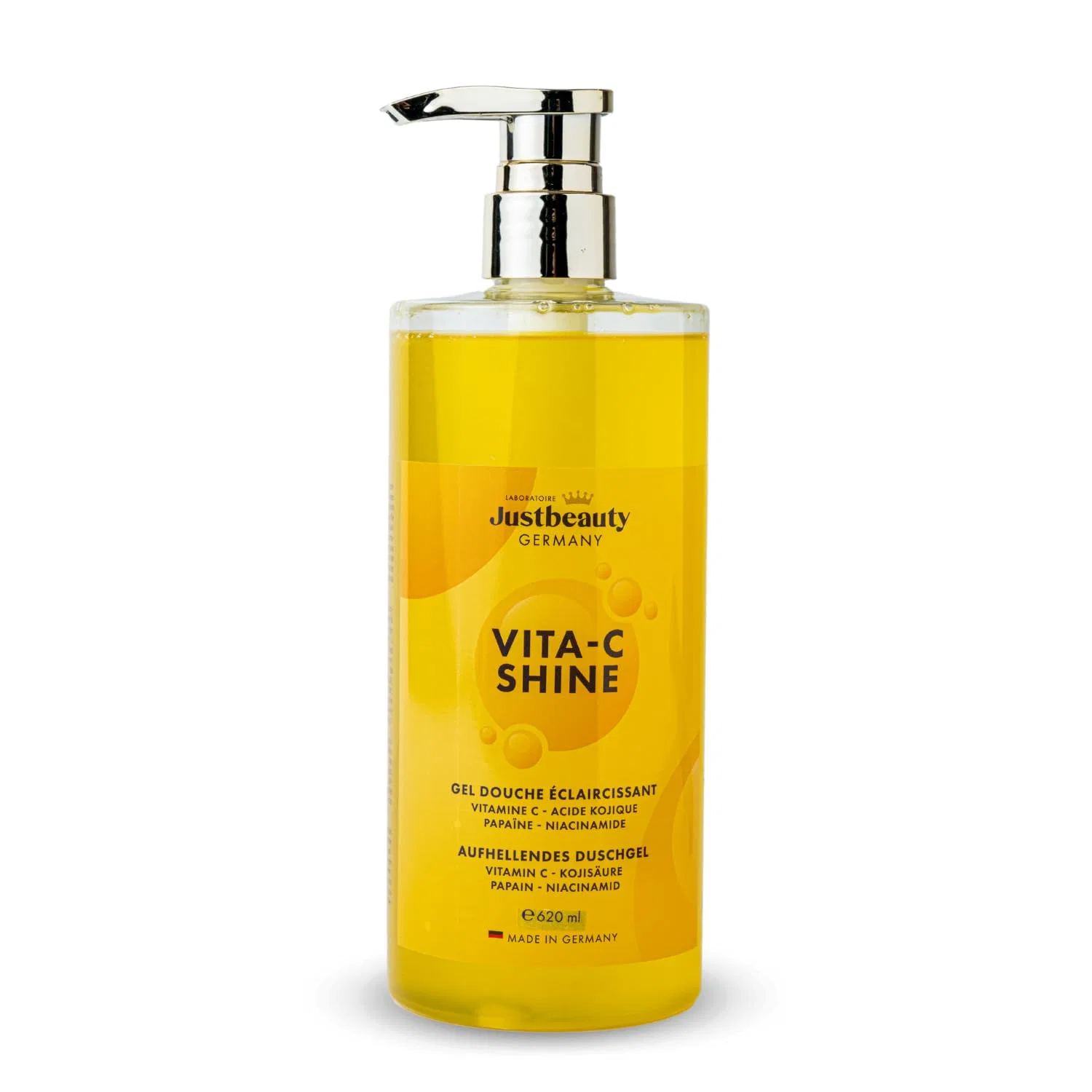 Гель для душа Vita C Shine Brightening 4-в-1 с витамином C, 620 мл Laboratoire Justbeauty Germany