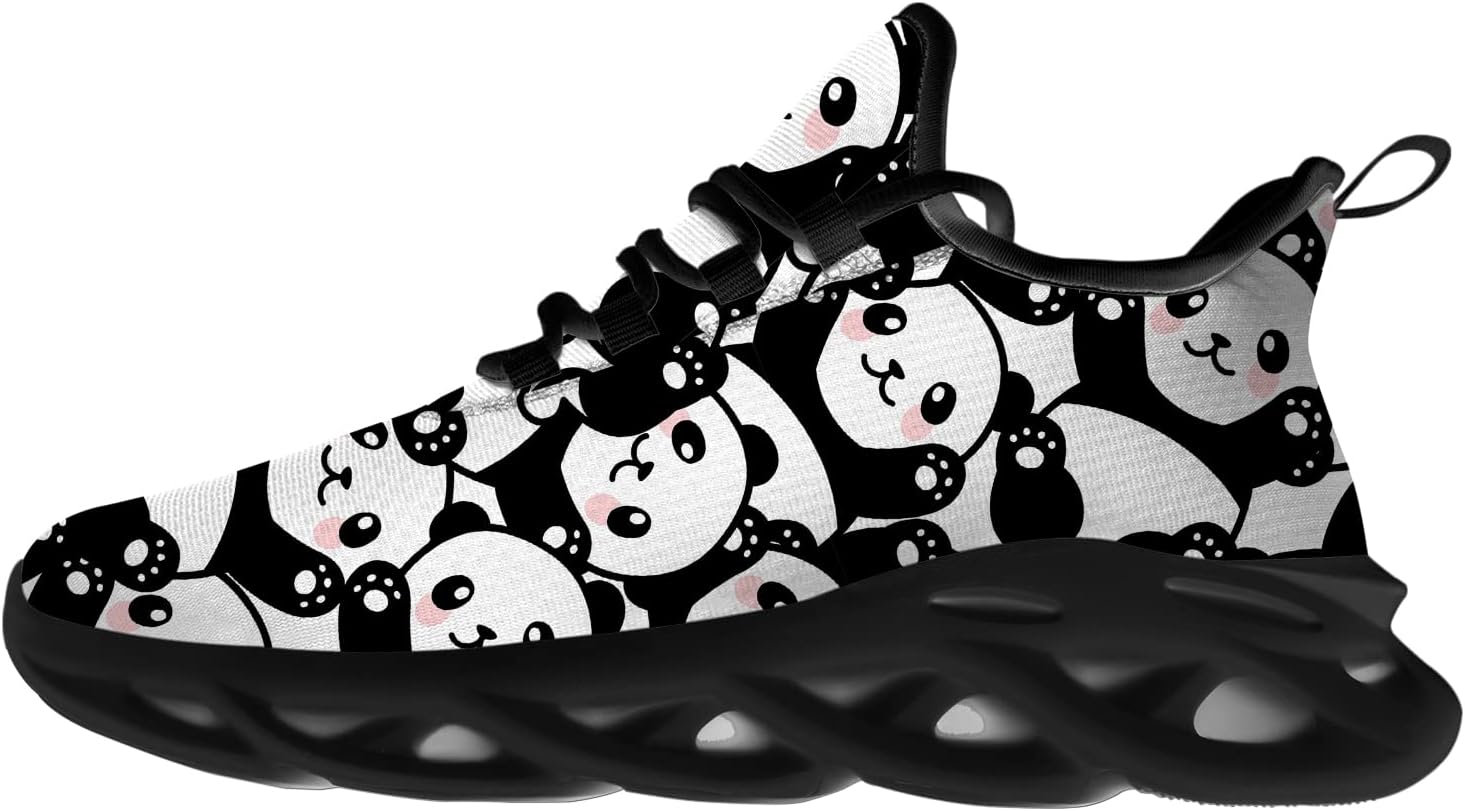 

Кроссовки Panda для женщин и мужчин, для бега по дороге, спорта, прогулок и тенниса, милые обувные животные, подарок для него и для нее Ciadoon, Multicolor