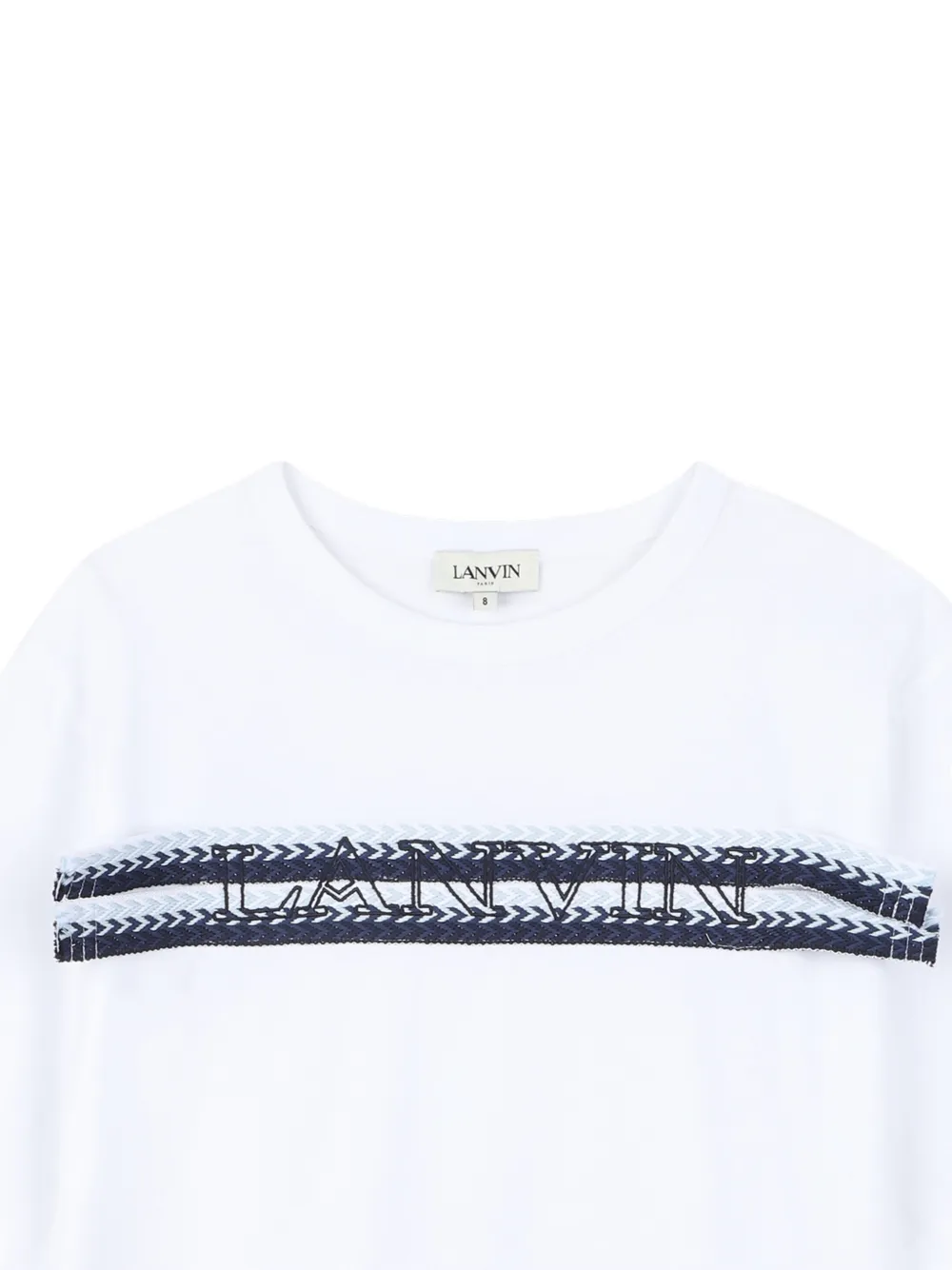 Футболка с круглым вырезом Lanvin Enfant, белый — фото 3