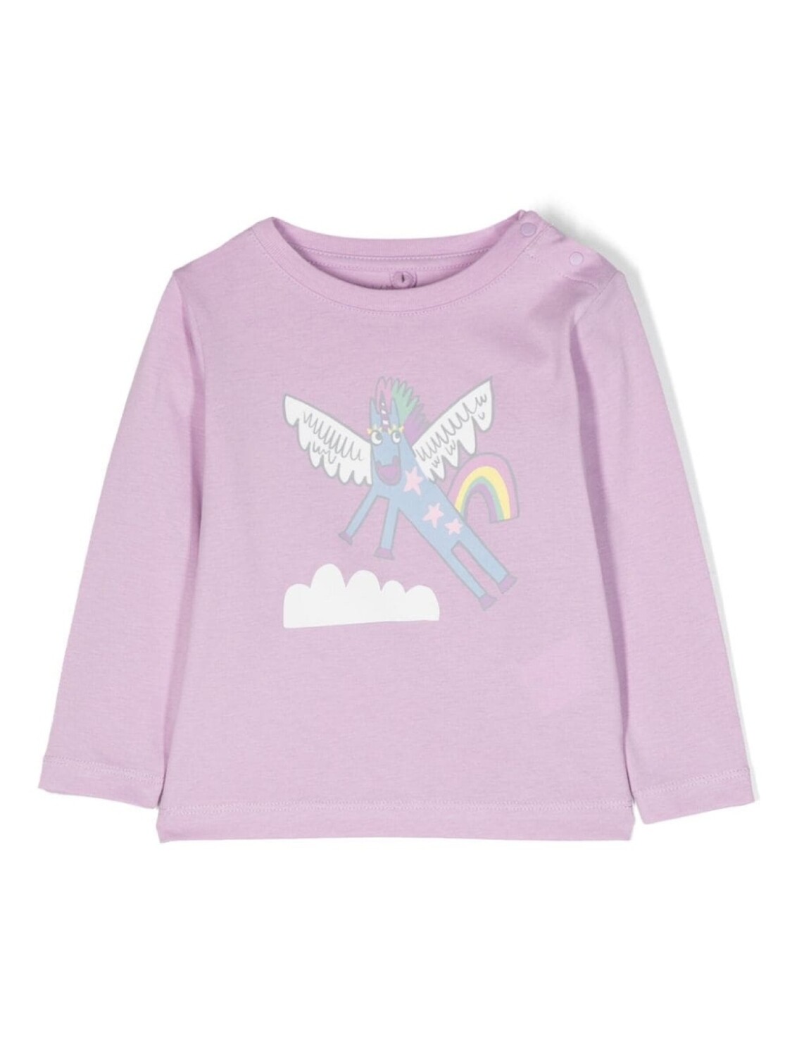 

Stella McCartney Kids футболка с длинными рукавами и принтом, фиолетовый