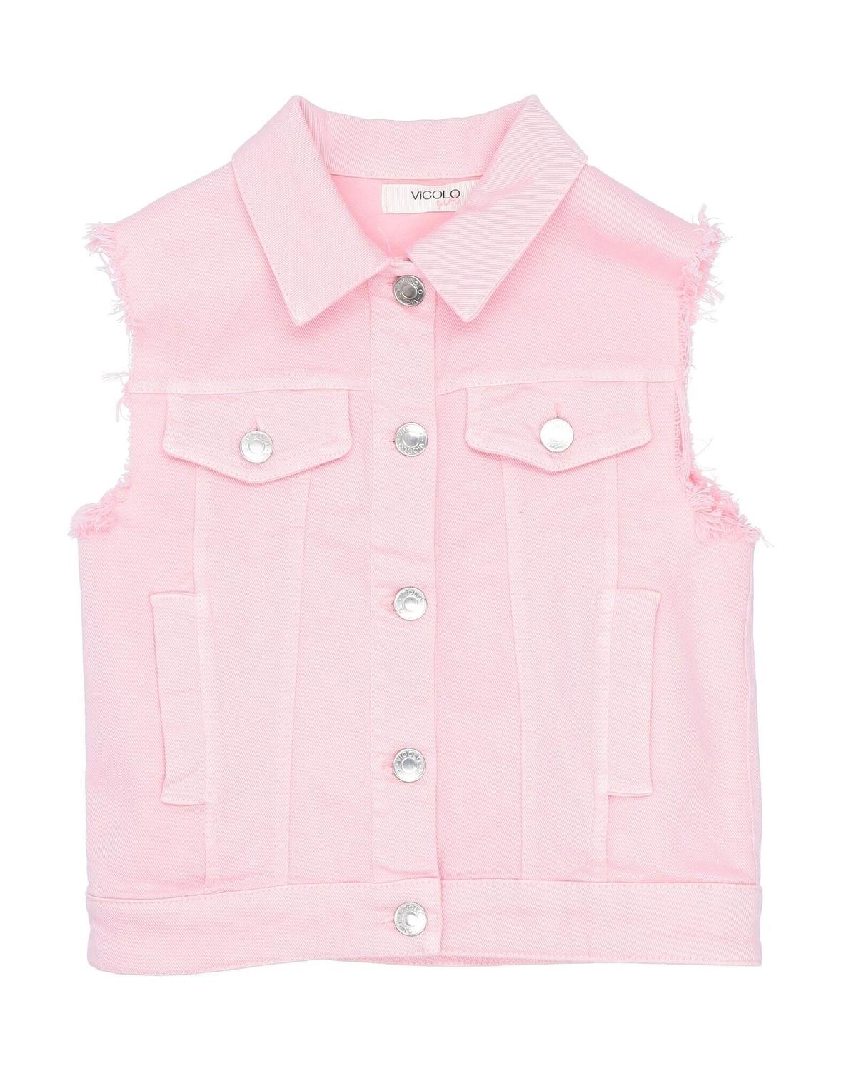 

Джинсовая куртка для девочек Vicolo, розовый