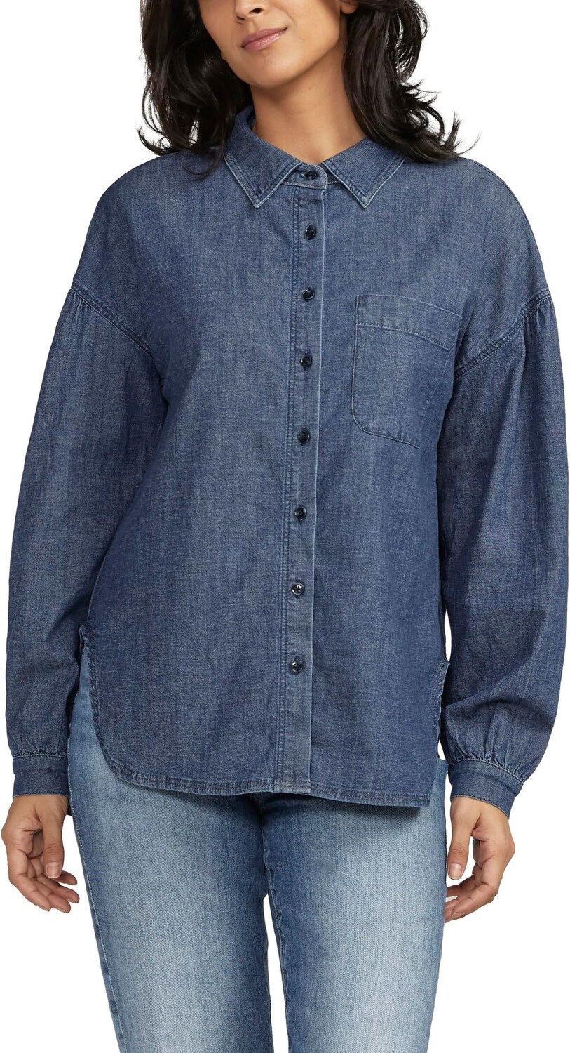 

Свободная рубашка на пуговицах Jag Jeans, цвет Blue Edge
