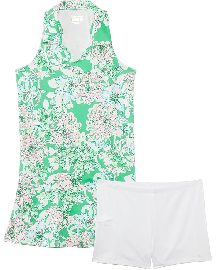 

Платье Lilly Pulitzer Kids Mini Dania Dress Upf 50+, цвет Spearmint Blossom Views