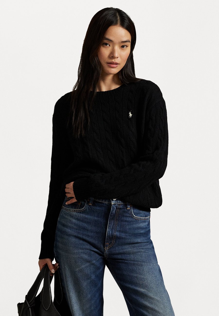 

Джемпер Polo Ralph Lauren CABLE WOOL CASHMERE CREWNECK SWEATER, Black